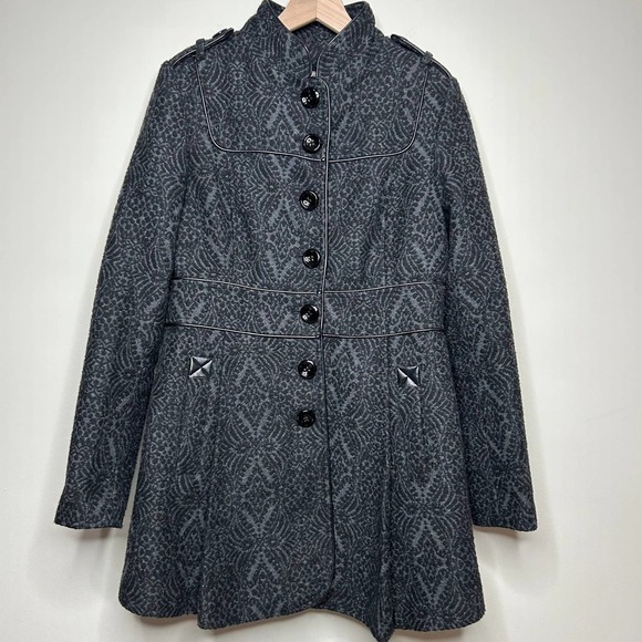 Steve Madden Gray Wool Blend Coat Size  M - Picture 1 of 12